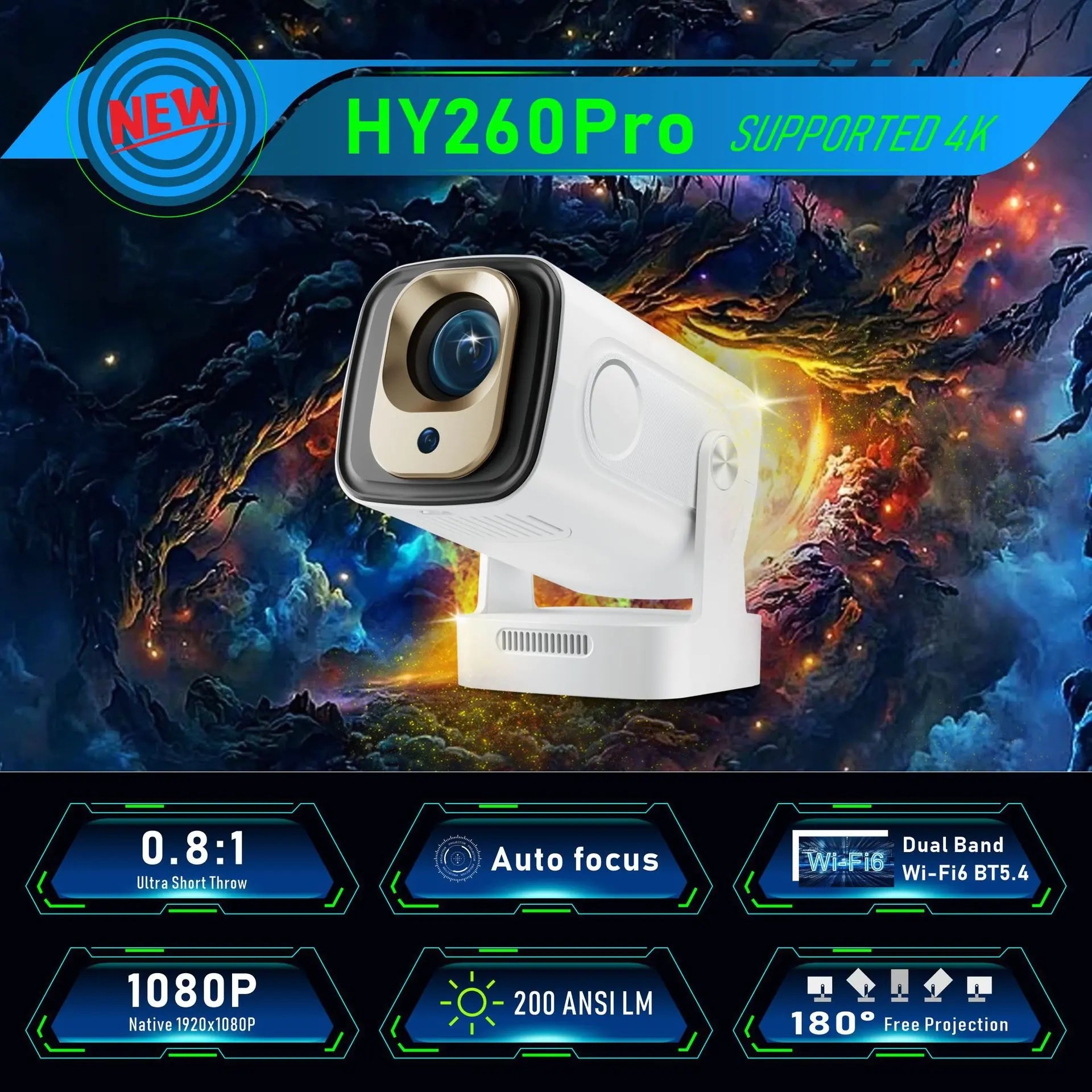 HY260 PRO HD Projector